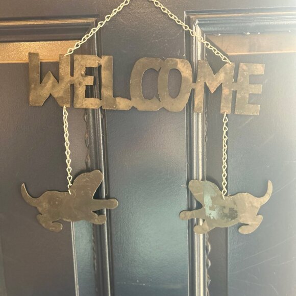 Wrought Iron Vintage Welcome Sign Wind Chime - Picture 6 of 6